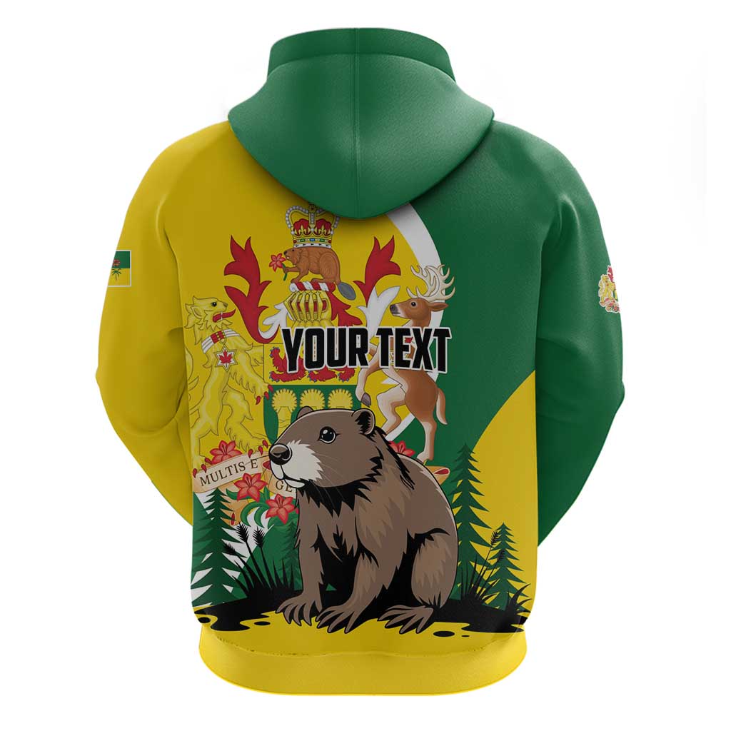 Personalized Canada Saskatchewan Province Hoodie Multis e Gentibus Vires LT01