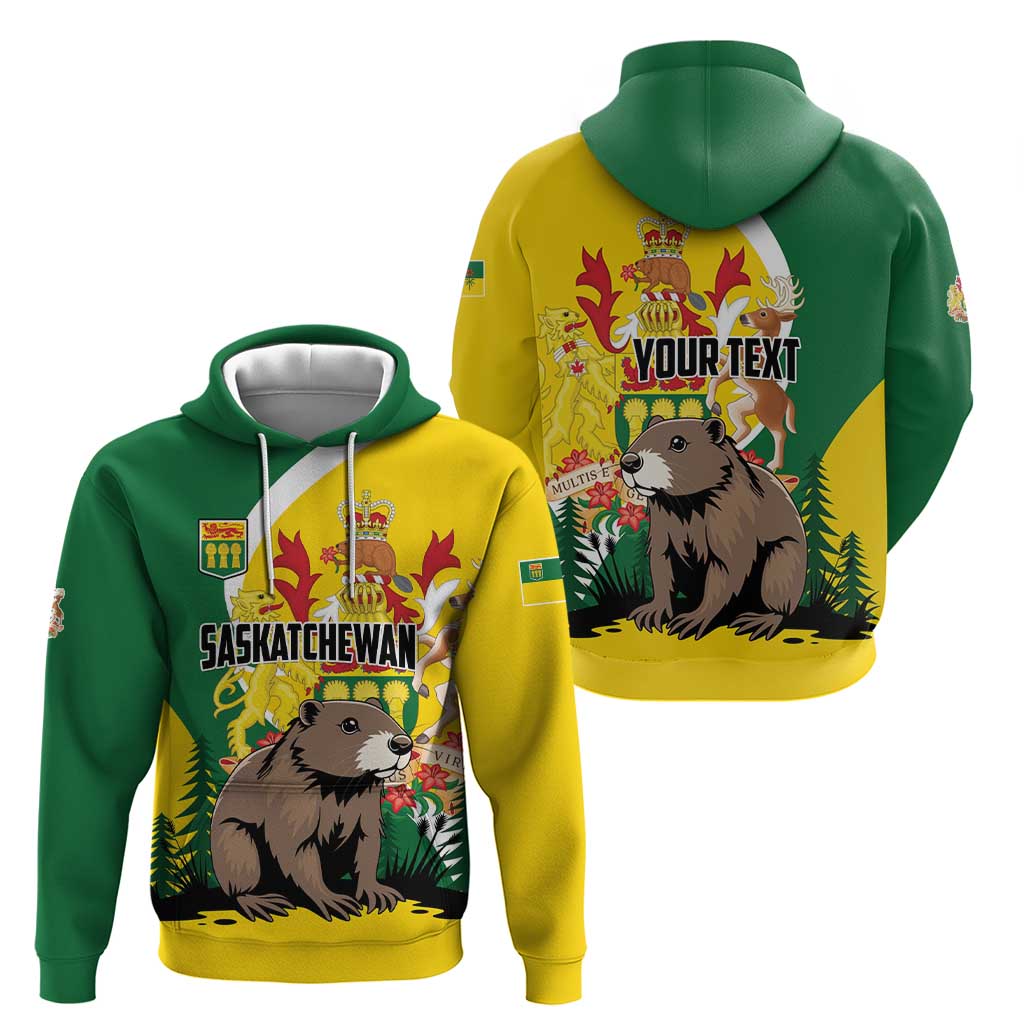 Personalized Canada Saskatchewan Province Hoodie Multis e Gentibus Vires LT01