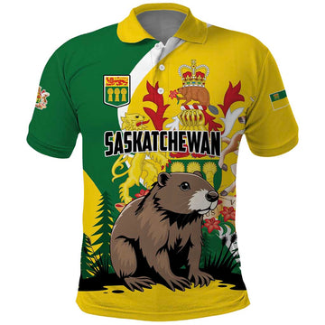 Personalized Canada Saskatchewan Province Polo Shirt Multis e Gentibus Vires LT01