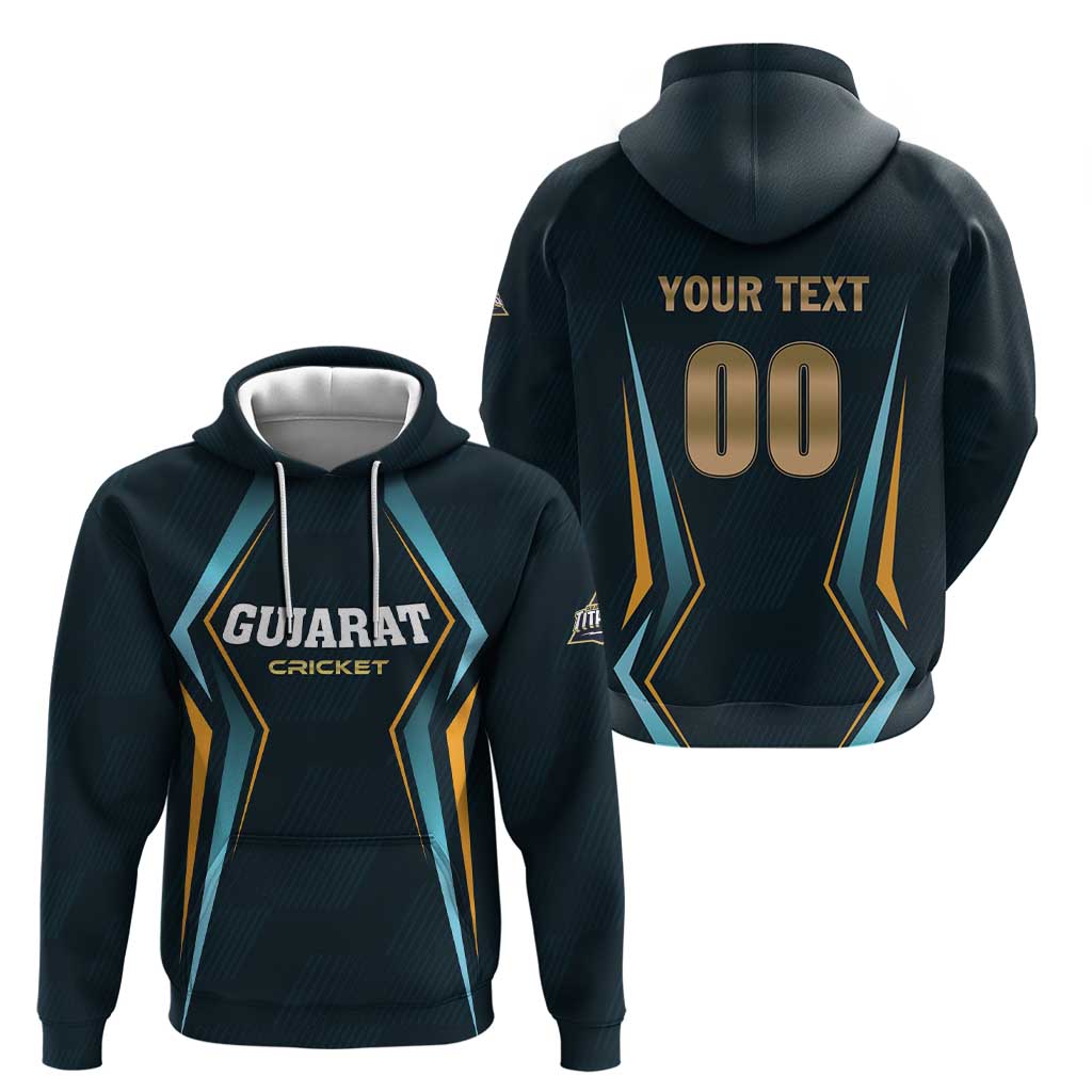 Custom Gujarat 2025 Cricket Titans Hoodie Aava De Race With The Titans LT01