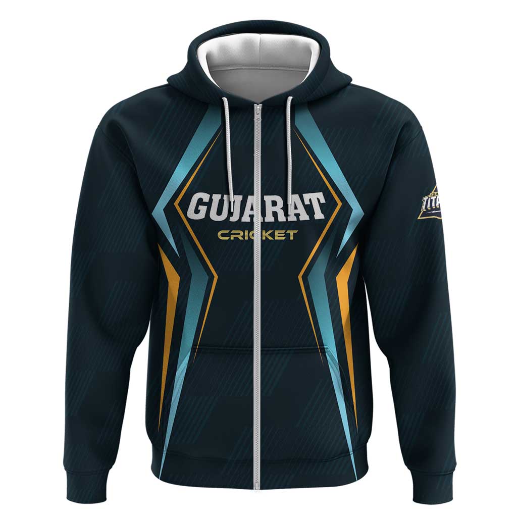 Custom Gujarat 2025 Cricket Titans Hoodie Aava De Race With The Titans LT01