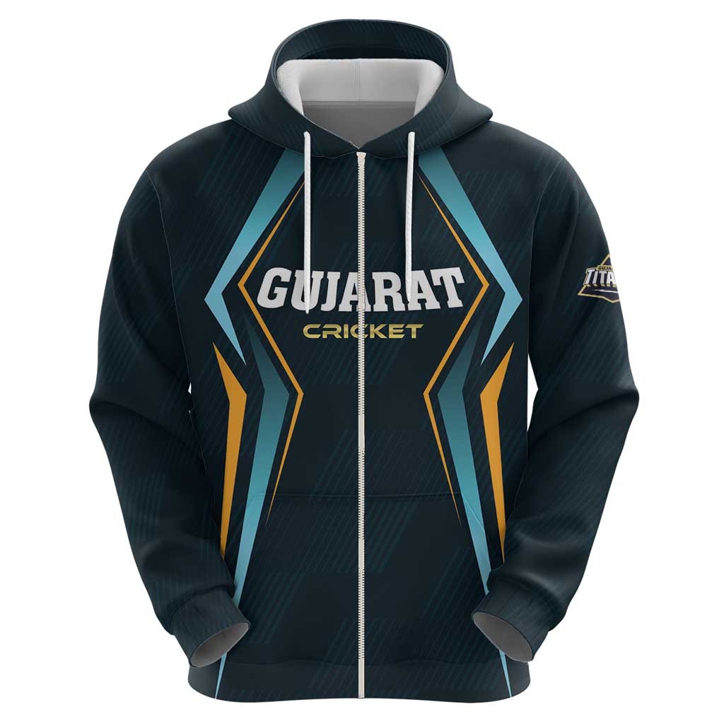 Custom Gujarat 2025 Cricket Titans Hoodie Aava De Race With The Titans LT01
