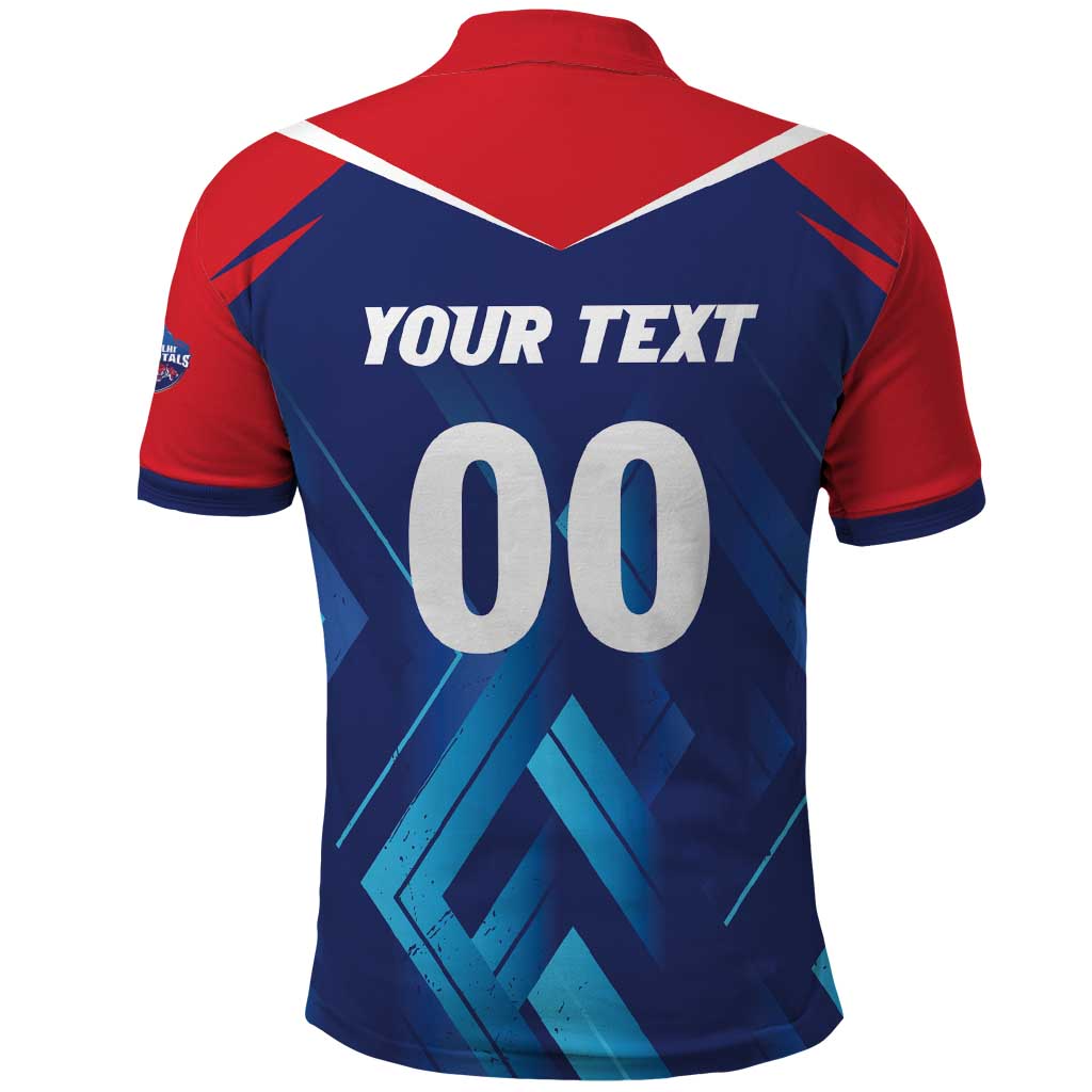 Custom Capitals Delhi 2025 Cricket Polo Shirt Fight Till The End LT01