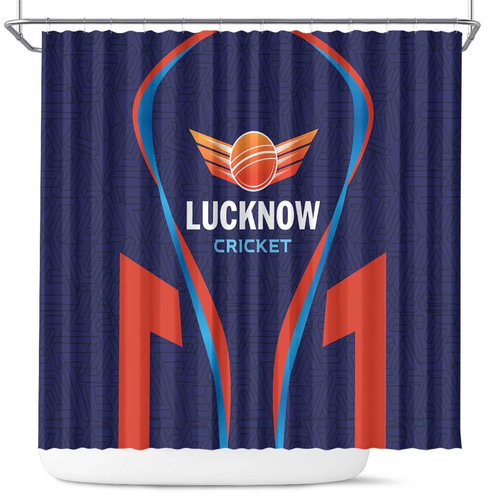 Lucknow 2025 Cricket Super Giants Shower Curtain Hum Aa Rahe Hai LT01