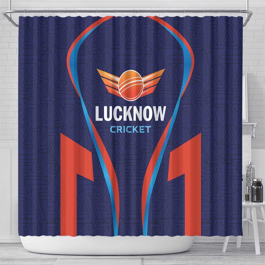 Lucknow 2025 Cricket Super Giants Shower Curtain Hum Aa Rahe Hai LT01
