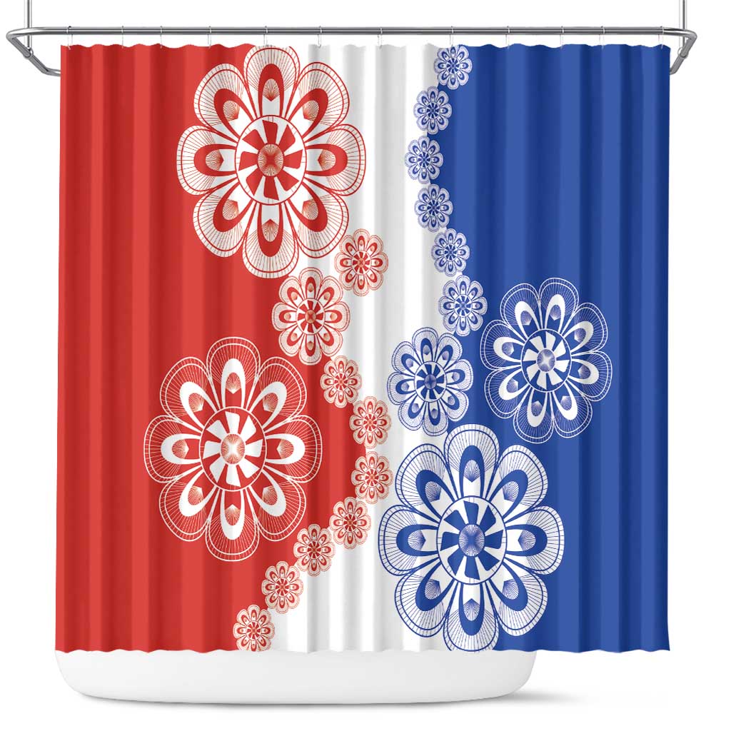Paraguay Nanduti Traditional Lace Stylized Shower Curtain LT01