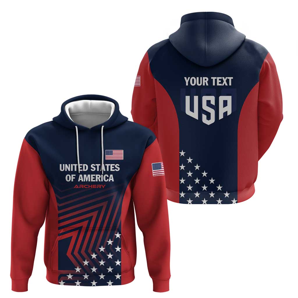 Personalized USA 2025 Archery Hoodie Aim Shoot Win LT01