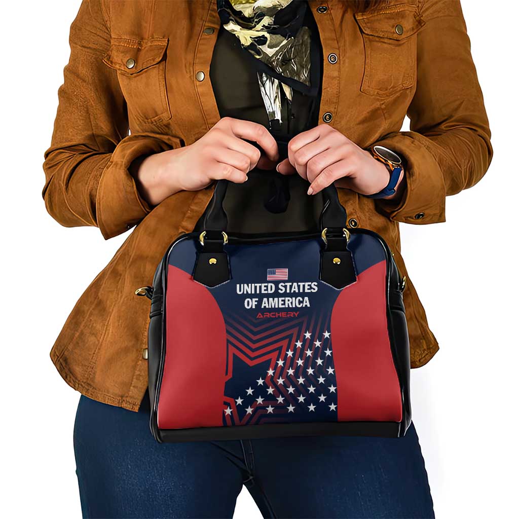 Personalized USA 2025 Archery Shoulder Handbag Aim Shoot Win LT01