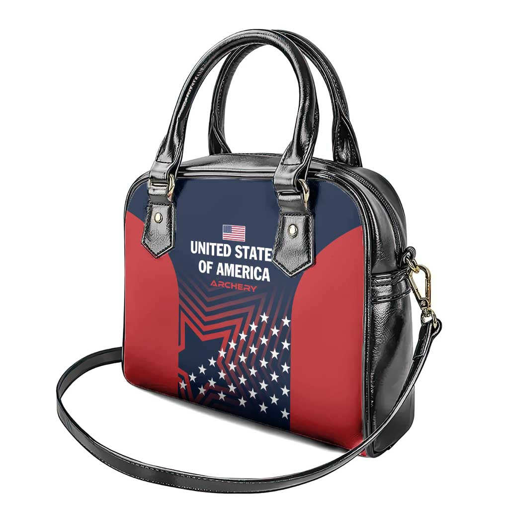 Personalized USA 2025 Archery Shoulder Handbag Aim Shoot Win LT01