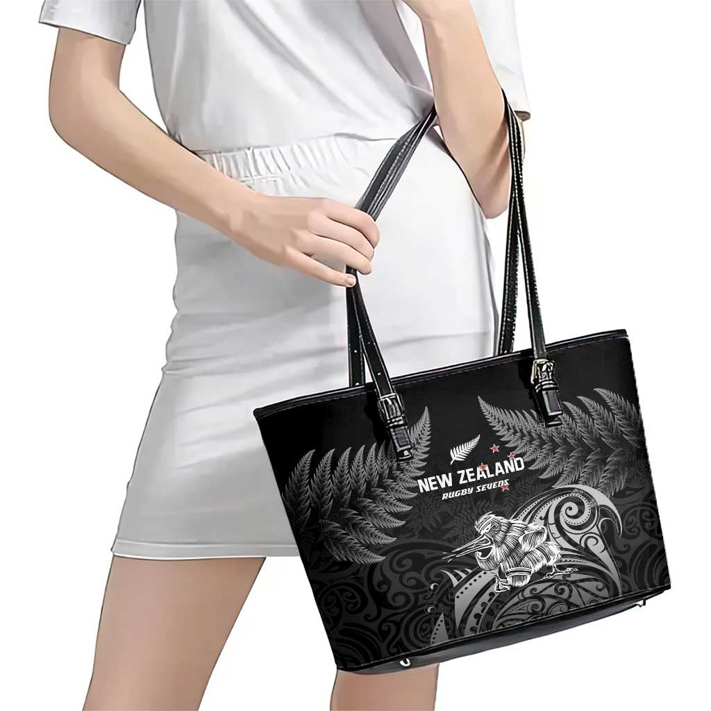 New Zealand 2024 Rugby Leather Tote Bag Silver Fern Aotearoa Kiwi LT01