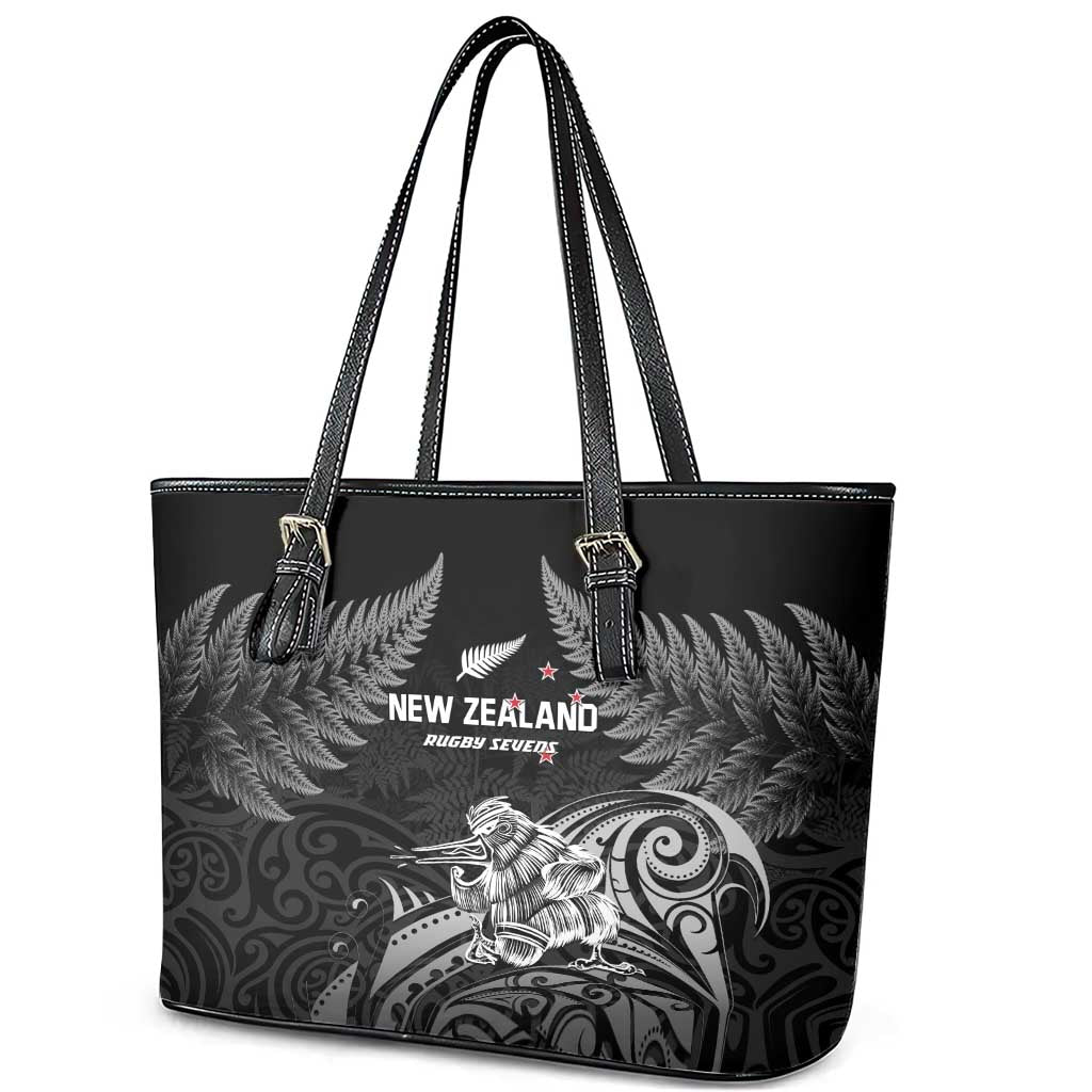 New Zealand 2024 Rugby Leather Tote Bag Silver Fern Aotearoa Kiwi LT01