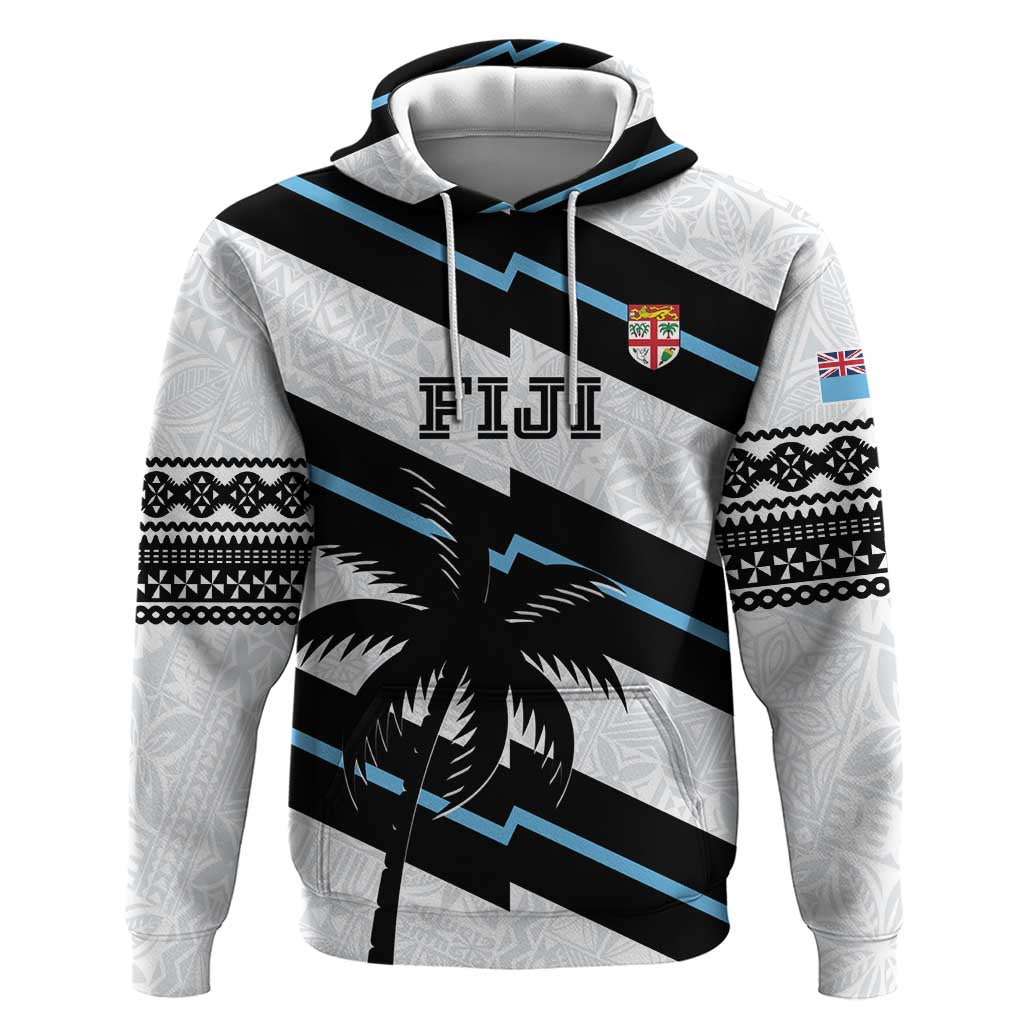 Custom Fiji 2024 Rugby Hoodie Fijian Tapa Pattern LT01