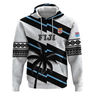 Custom Fiji 2024 Rugby Hoodie Fijian Tapa Pattern LT01