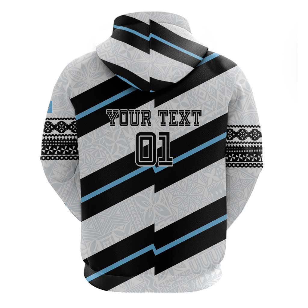 Custom Fiji 2024 Rugby Hoodie Fijian Tapa Pattern LT01