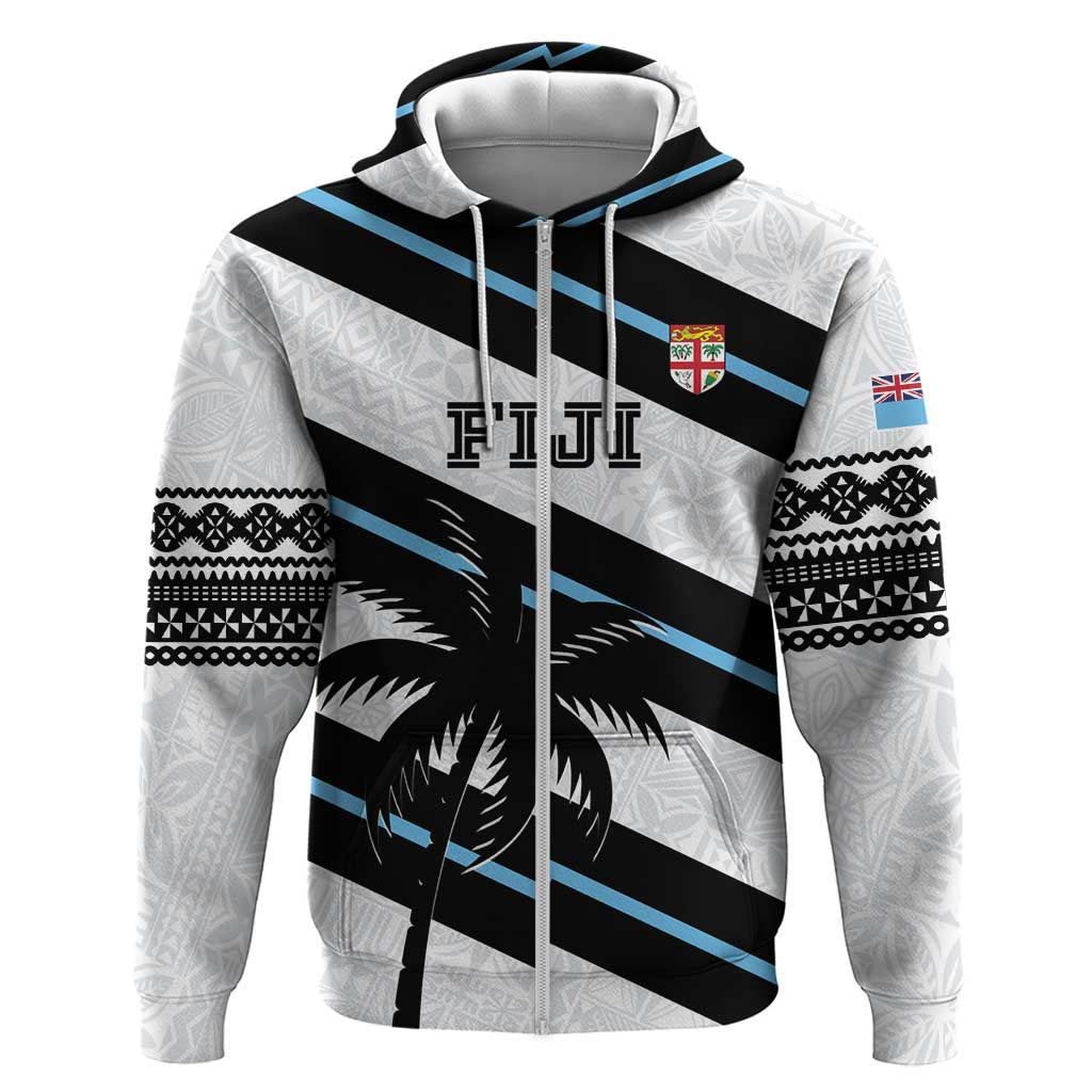 Custom Fiji 2024 Rugby Hoodie Fijian Tapa Pattern LT01