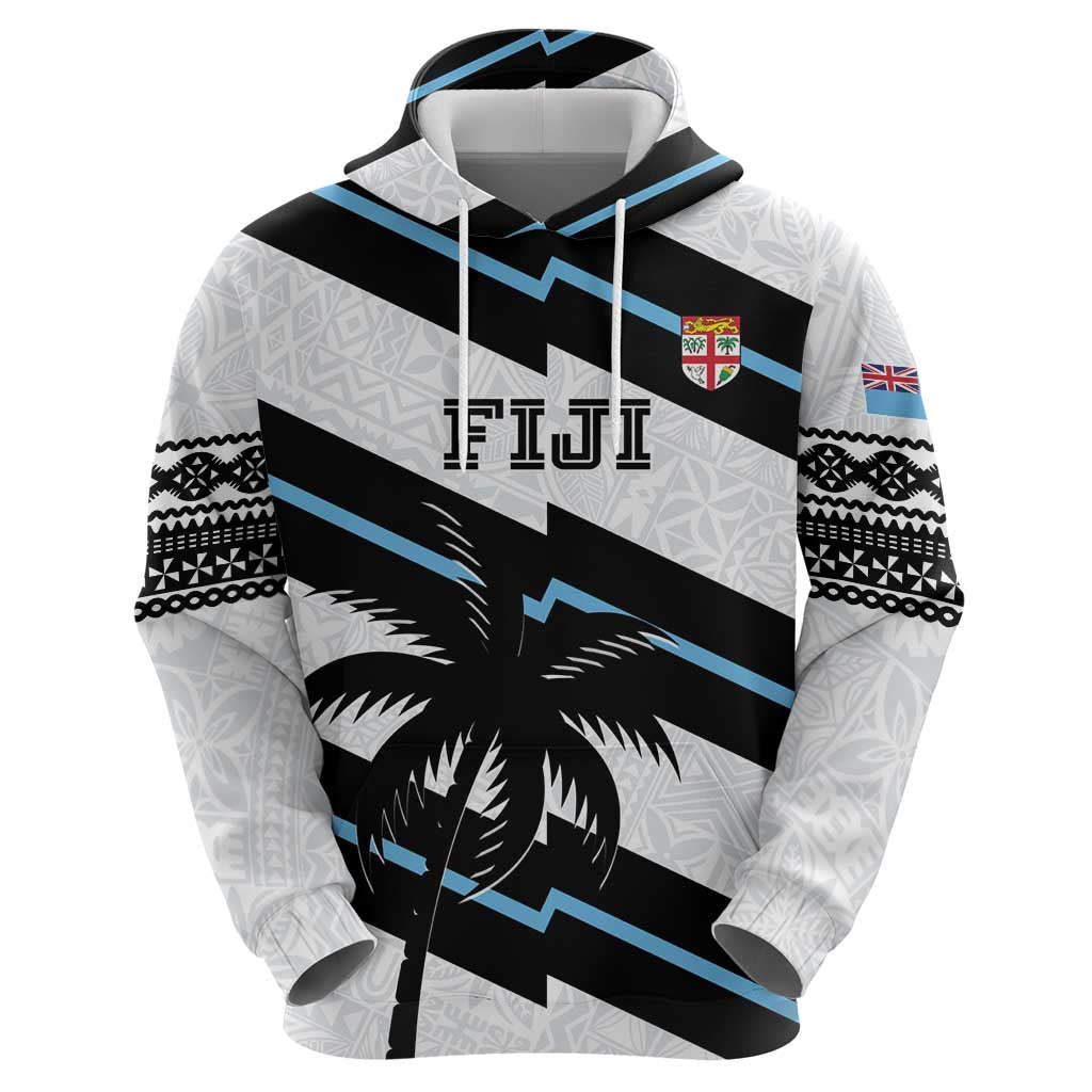 Custom Fiji 2024 Rugby Hoodie Fijian Tapa Pattern LT01