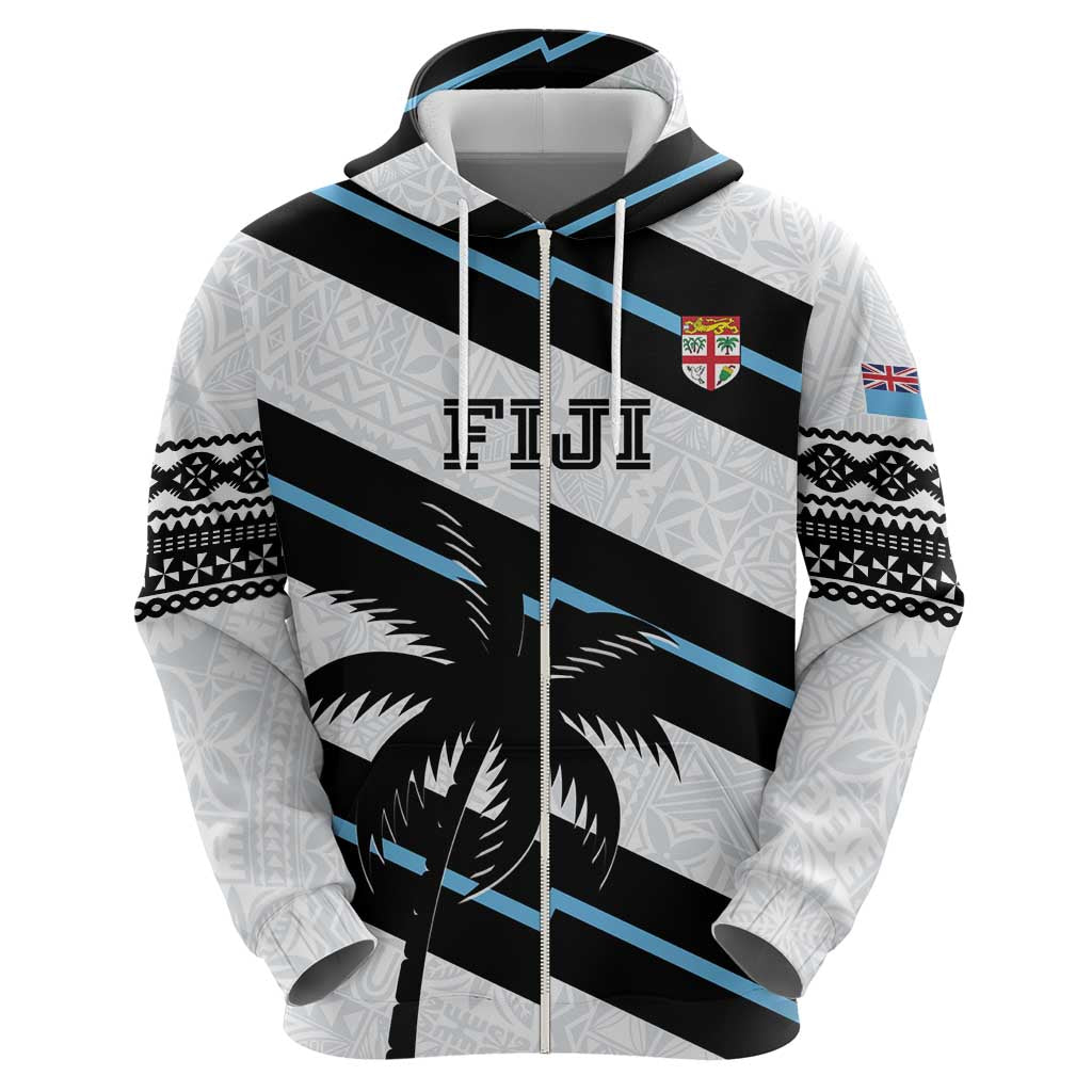 Custom Fiji 2024 Rugby Hoodie Fijian Tapa Pattern LT01