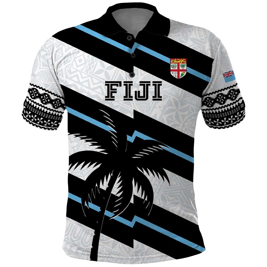 Custom Fiji 2024 Rugby Polo Shirt Fijian Tapa Pattern LT01