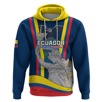 Custom Ecuador Independence Day Hoodie Monumento a la Independencia Quito 10th August LT01