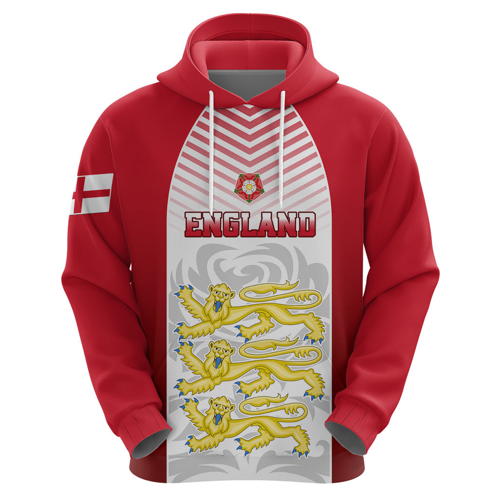 England Hoodie Three Lions and Tudor Rose LT01