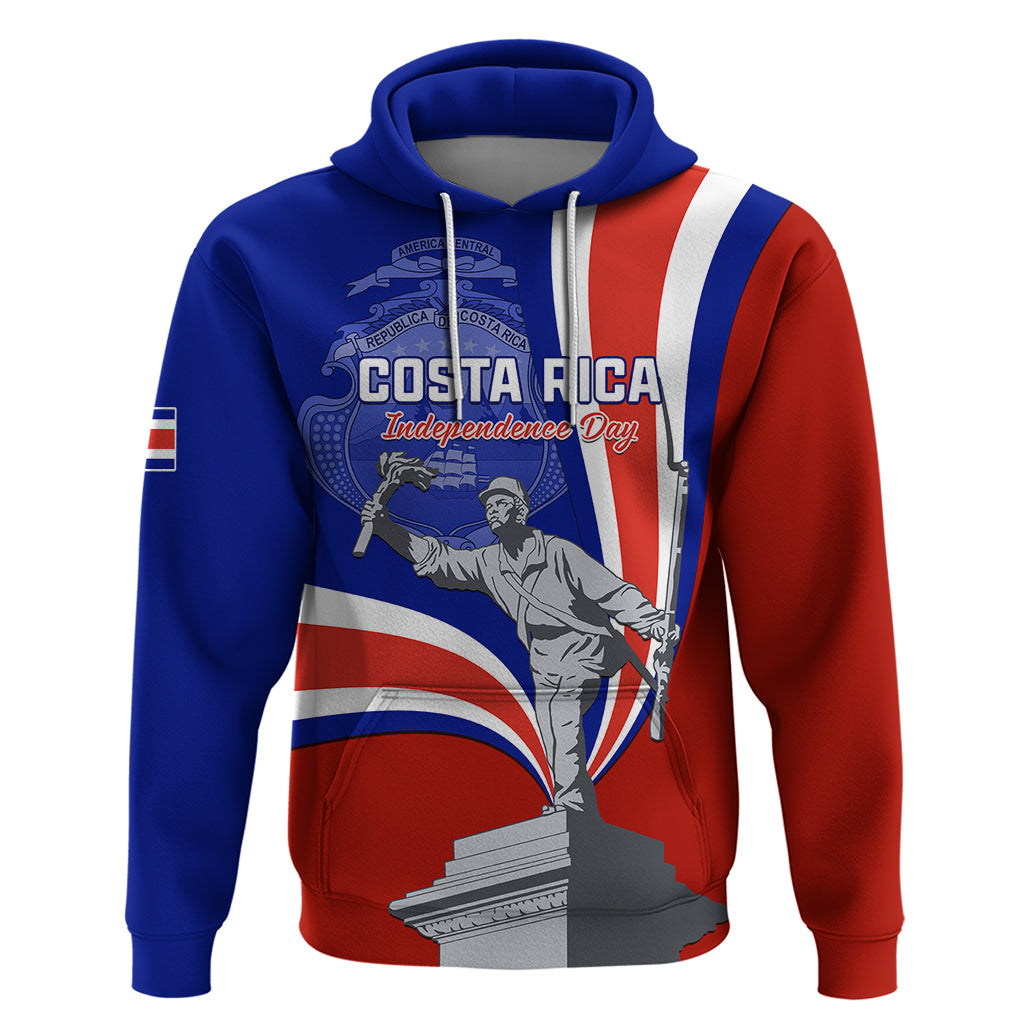 Costa Rica Independence Day Hoodie Juan Santamaria National Hero LT01