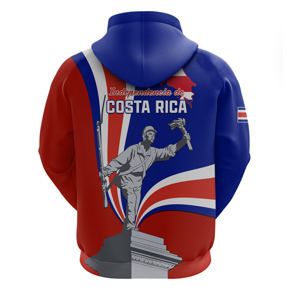 Costa Rica Independence Day Hoodie Juan Santamaria National Hero LT01
