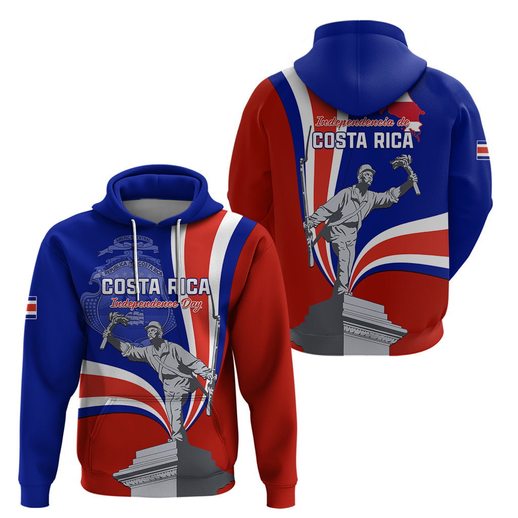 Costa Rica Independence Day Hoodie Juan Santamaria National Hero LT01