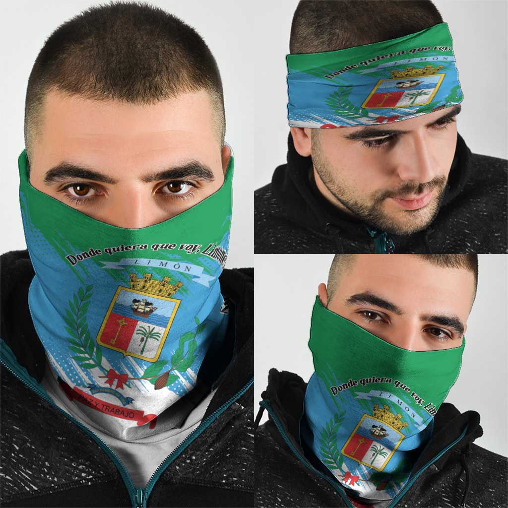 Costa Rica Limón Province Neck Gaiter Donde Quiera Que Voy Limonense Soy LT01