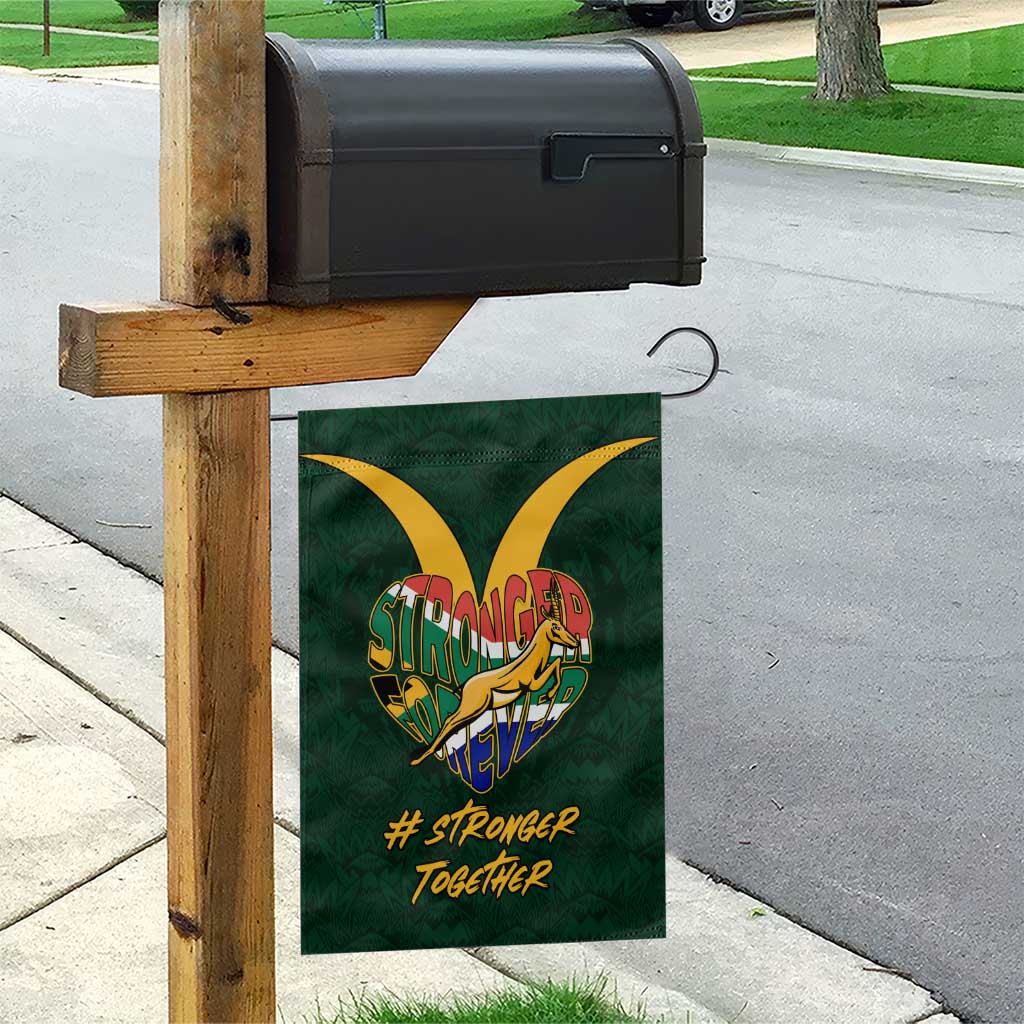 South Africa Rugby Garden Flag - Stronger Together, Stronger Forever, Bokke World Cup LT01