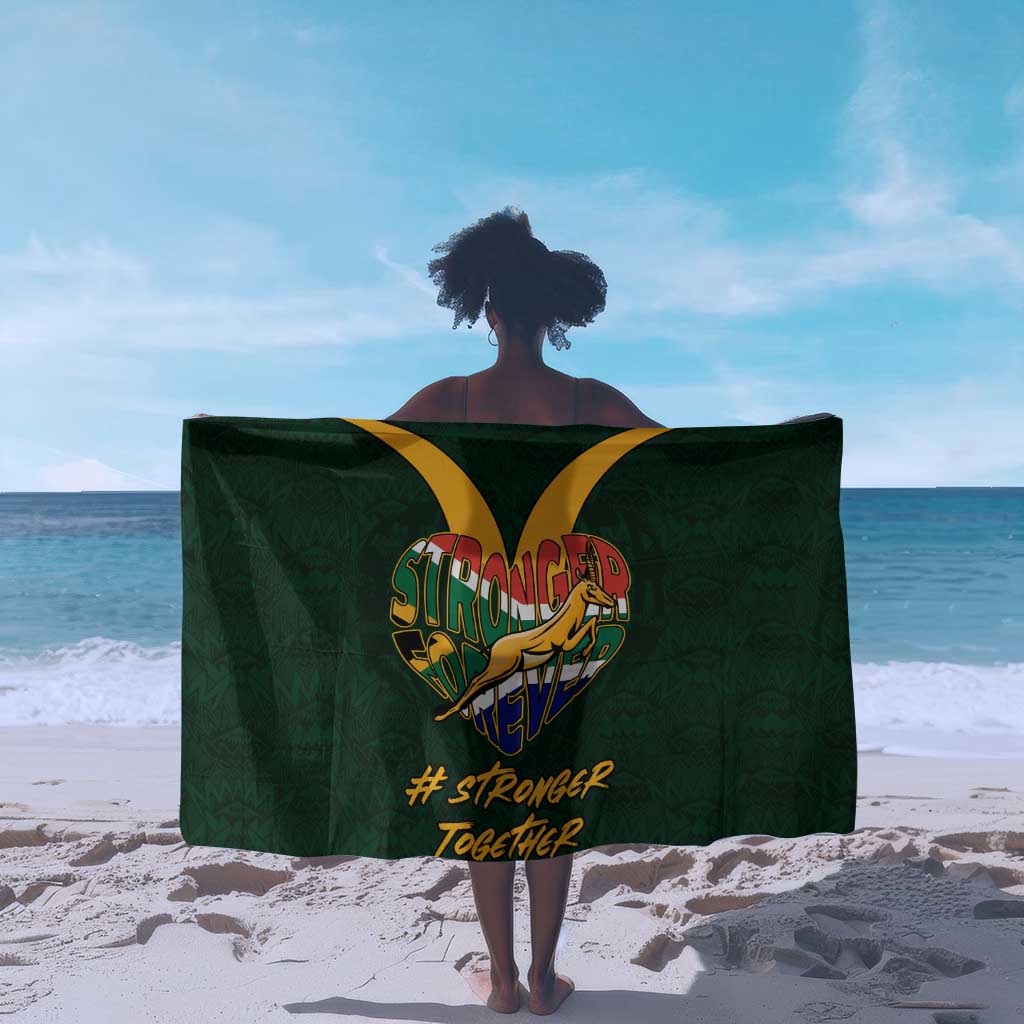 South Africa Rugby Sarong - Stronger Together, Stronger Forever, Bokke World Cup LT01