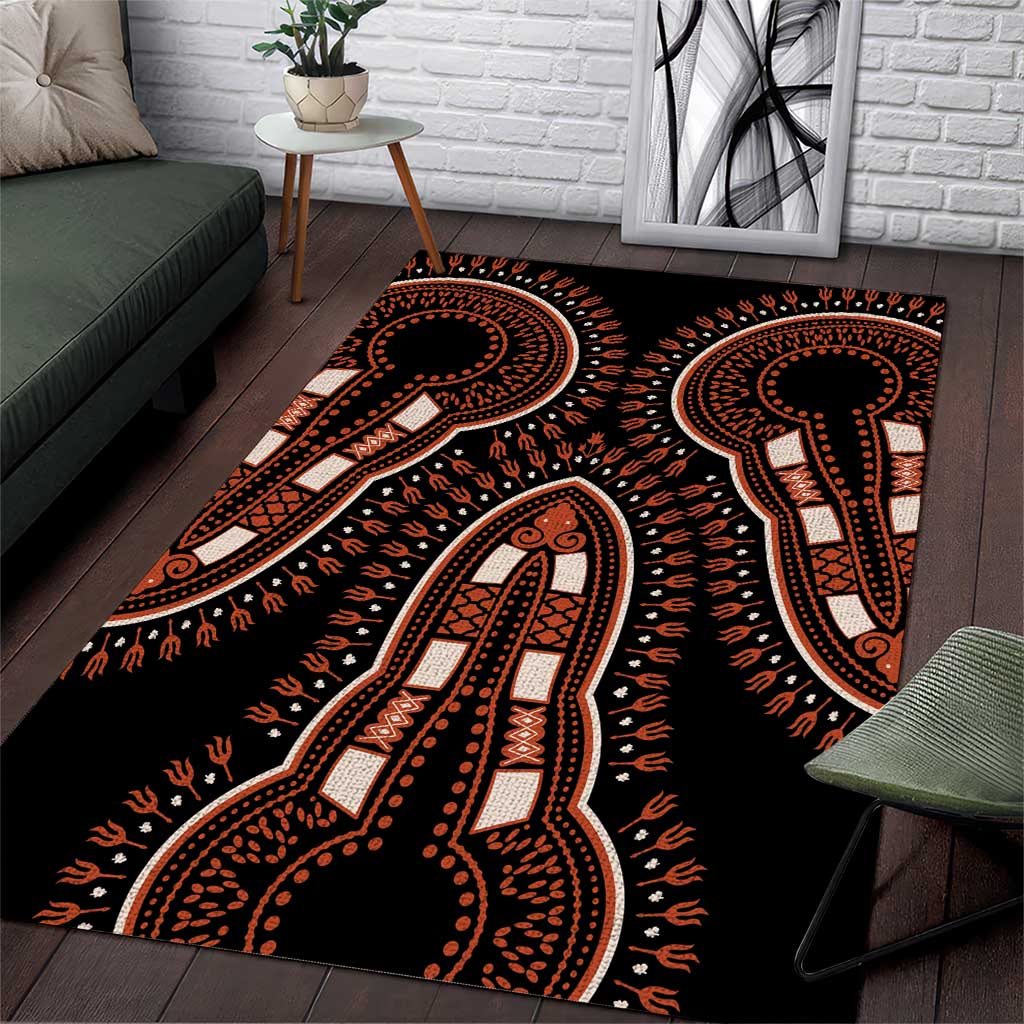 African Dashiki Area Rug Afro Vintage Pattern LT01