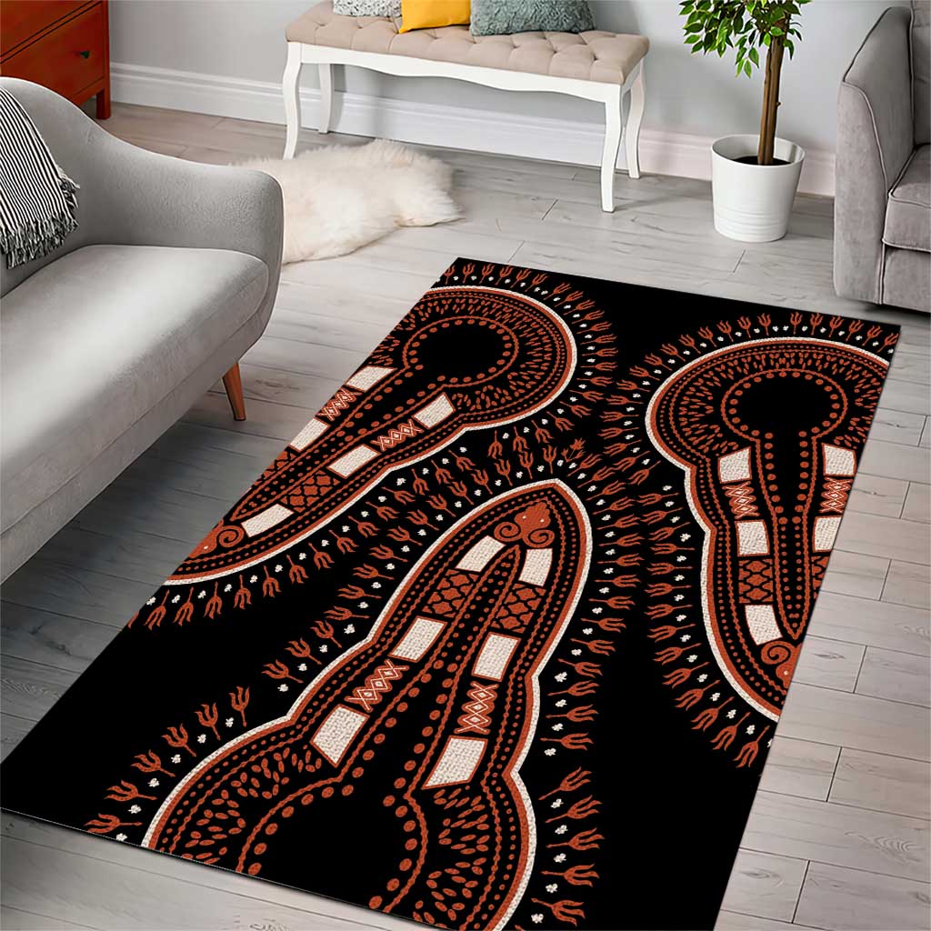 African Dashiki Area Rug Afro Vintage Pattern LT01