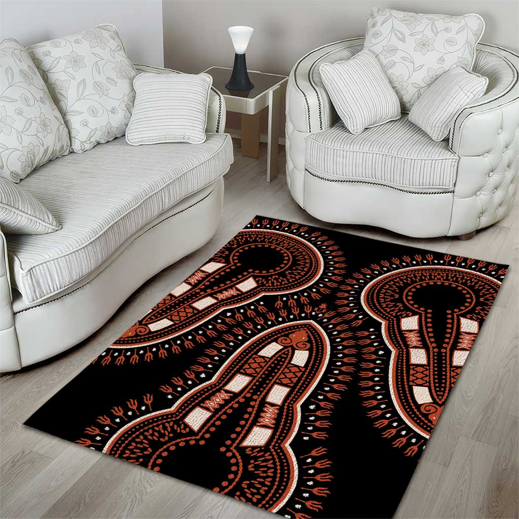 African Dashiki Area Rug Afro Vintage Pattern LT01