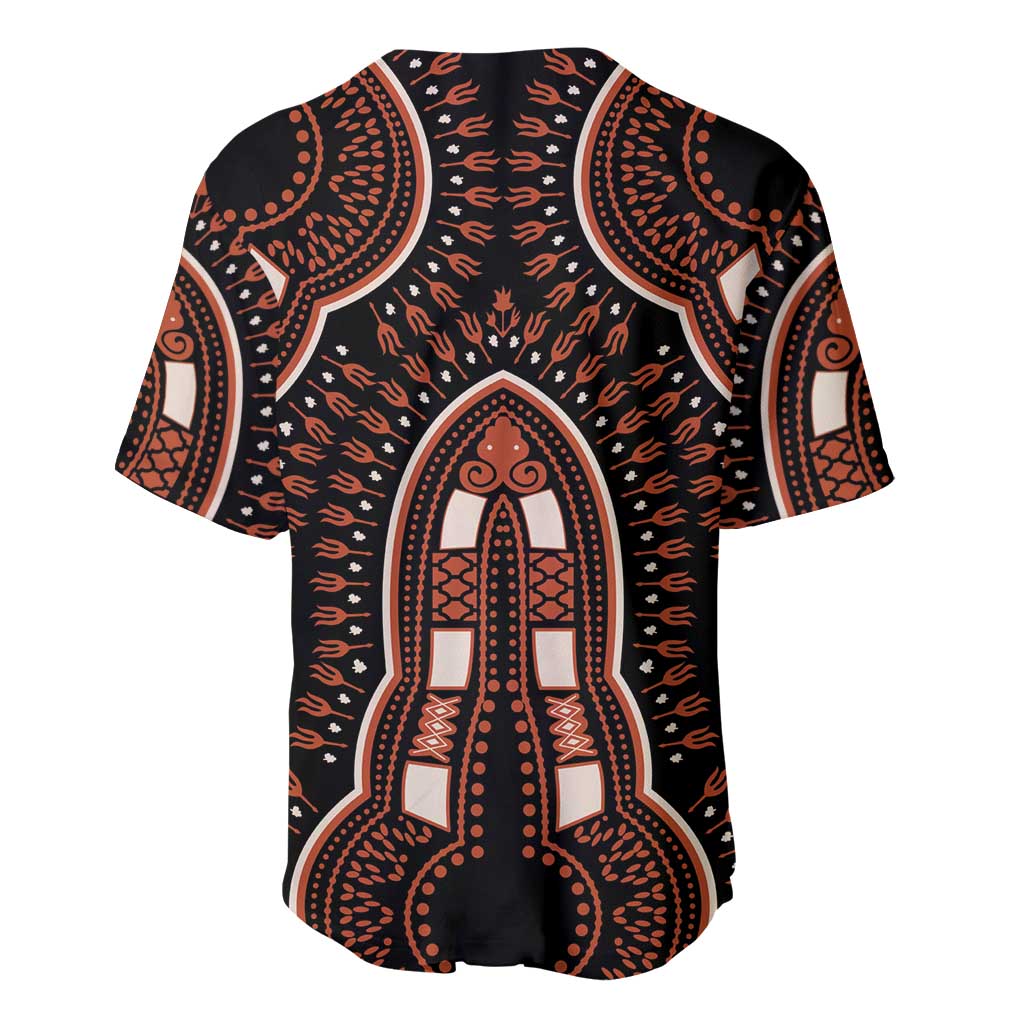 African Dashiki Baseball Jersey Afro Vintage Pattern LT01