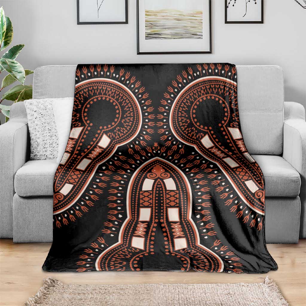 African Dashiki Blanket Afro Vintage Pattern LT01