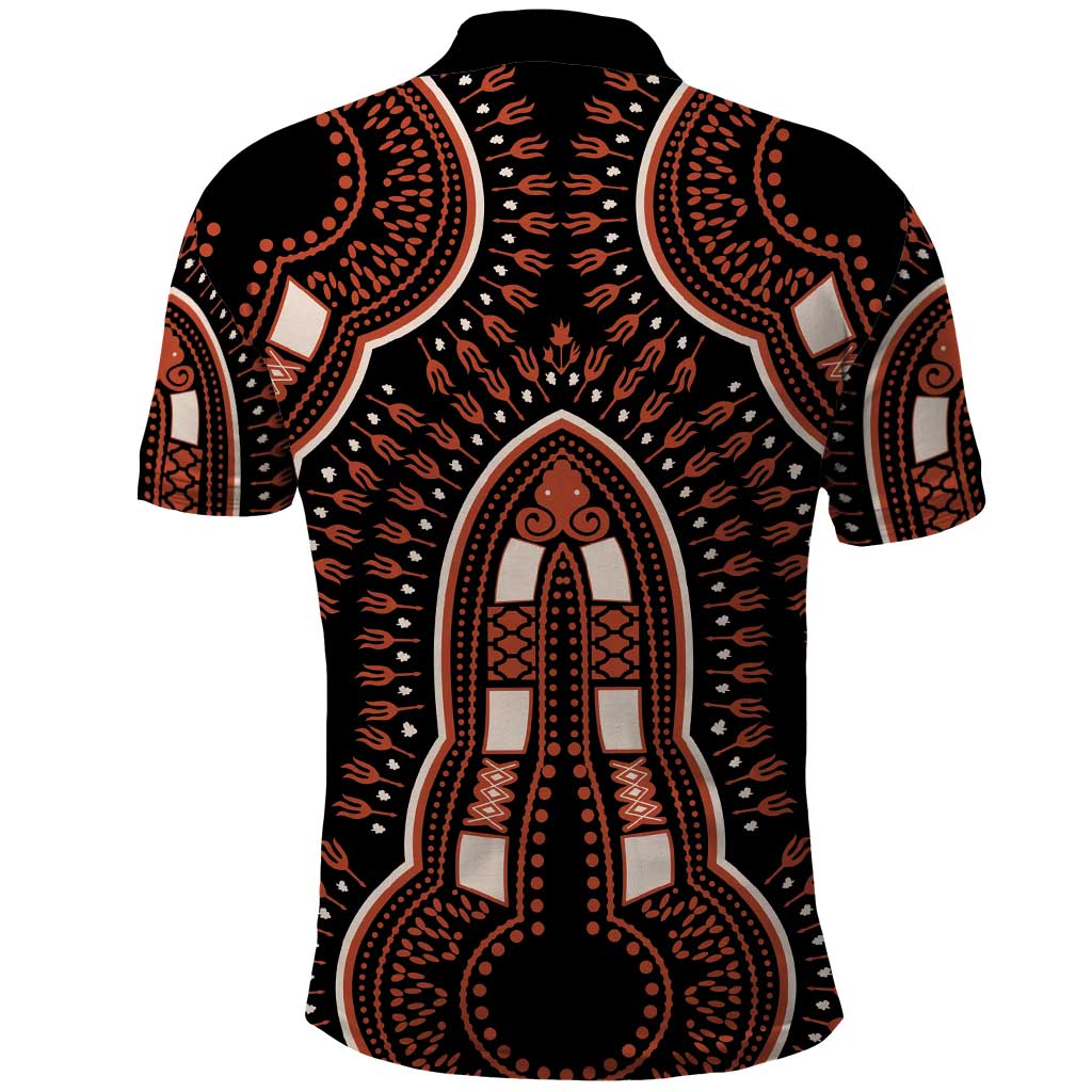 African Dashiki Pattern Vintage Polo Shirt LT01