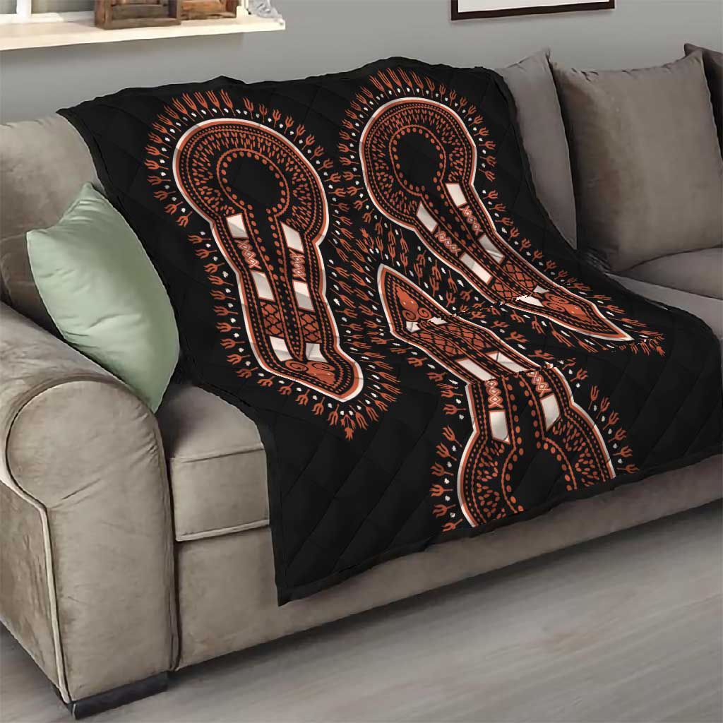 African Dashiki Quilt Afro Vintage Pattern LT01