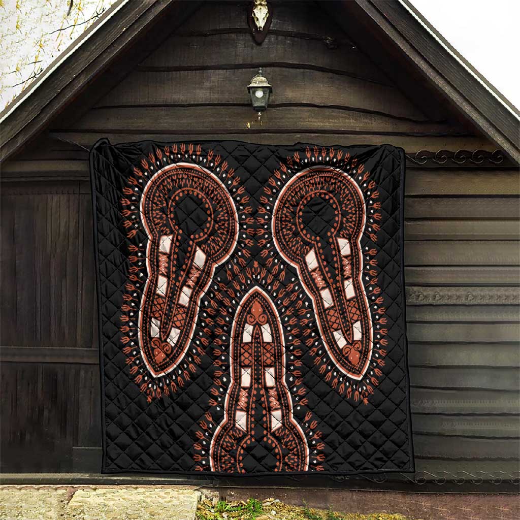 African Dashiki Quilt Afro Vintage Pattern LT01