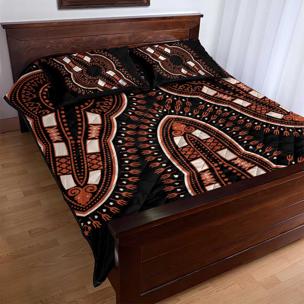 African Dashiki Quilt Bed Set Afro Vintage Pattern LT01