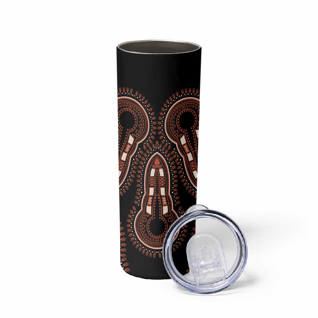 African Dashiki Skinny Tumbler Afro Vintage Pattern LT01