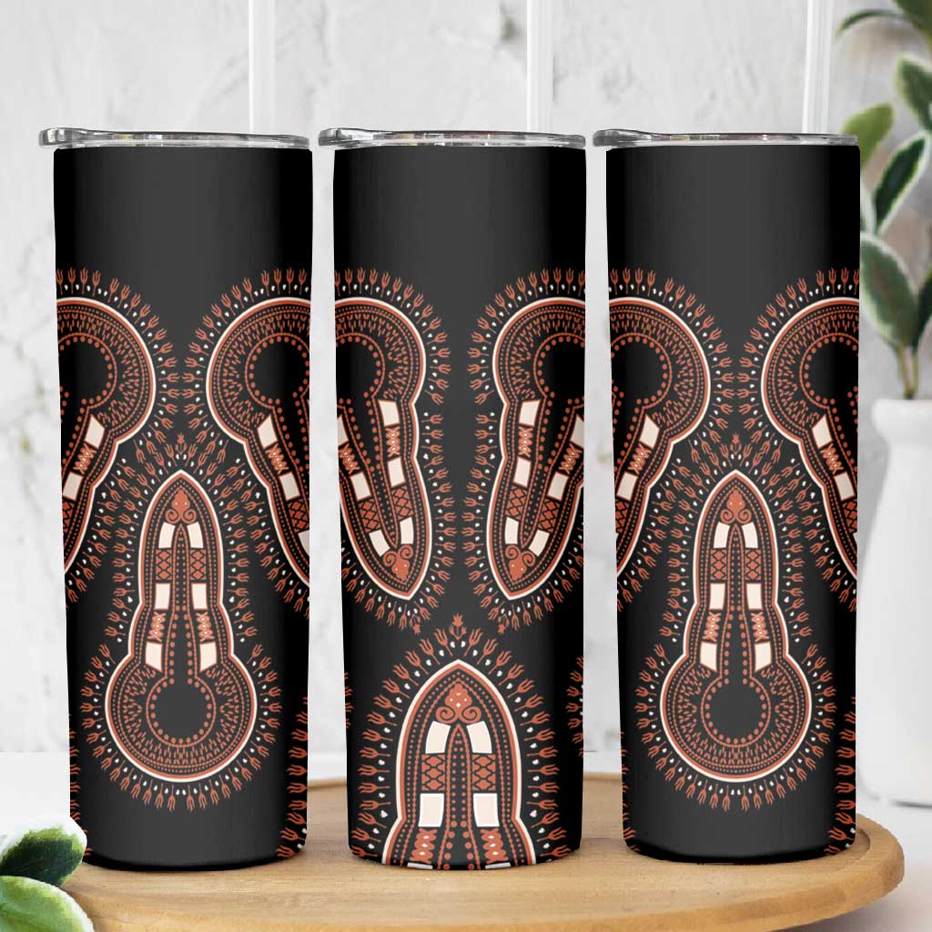 African Dashiki Skinny Tumbler Afro Vintage Pattern LT01