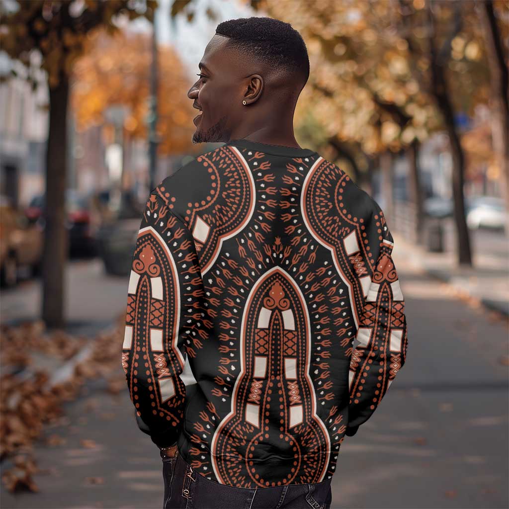 African Dashiki Sweatshirt Afro Vintage Pattern LT01