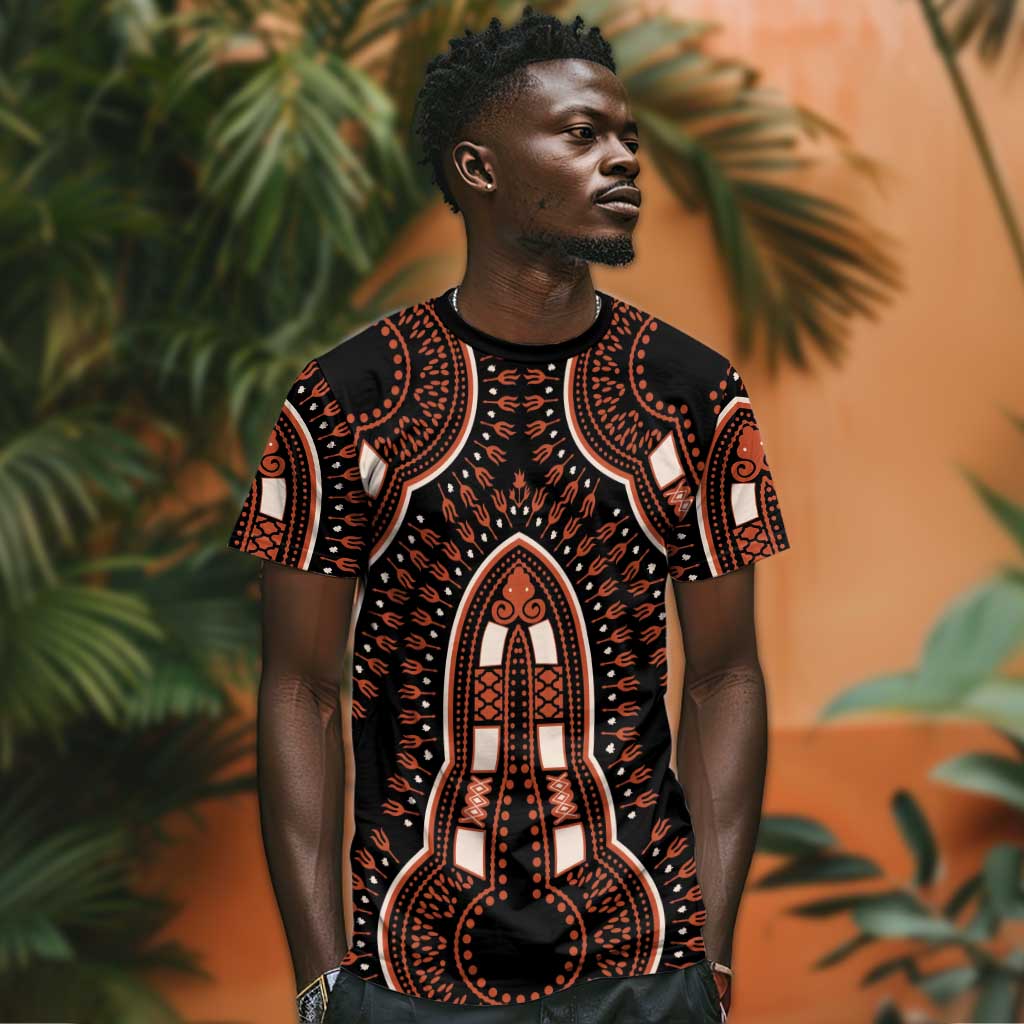 African Dashiki T shirt Afro Vintage Pattern LT01