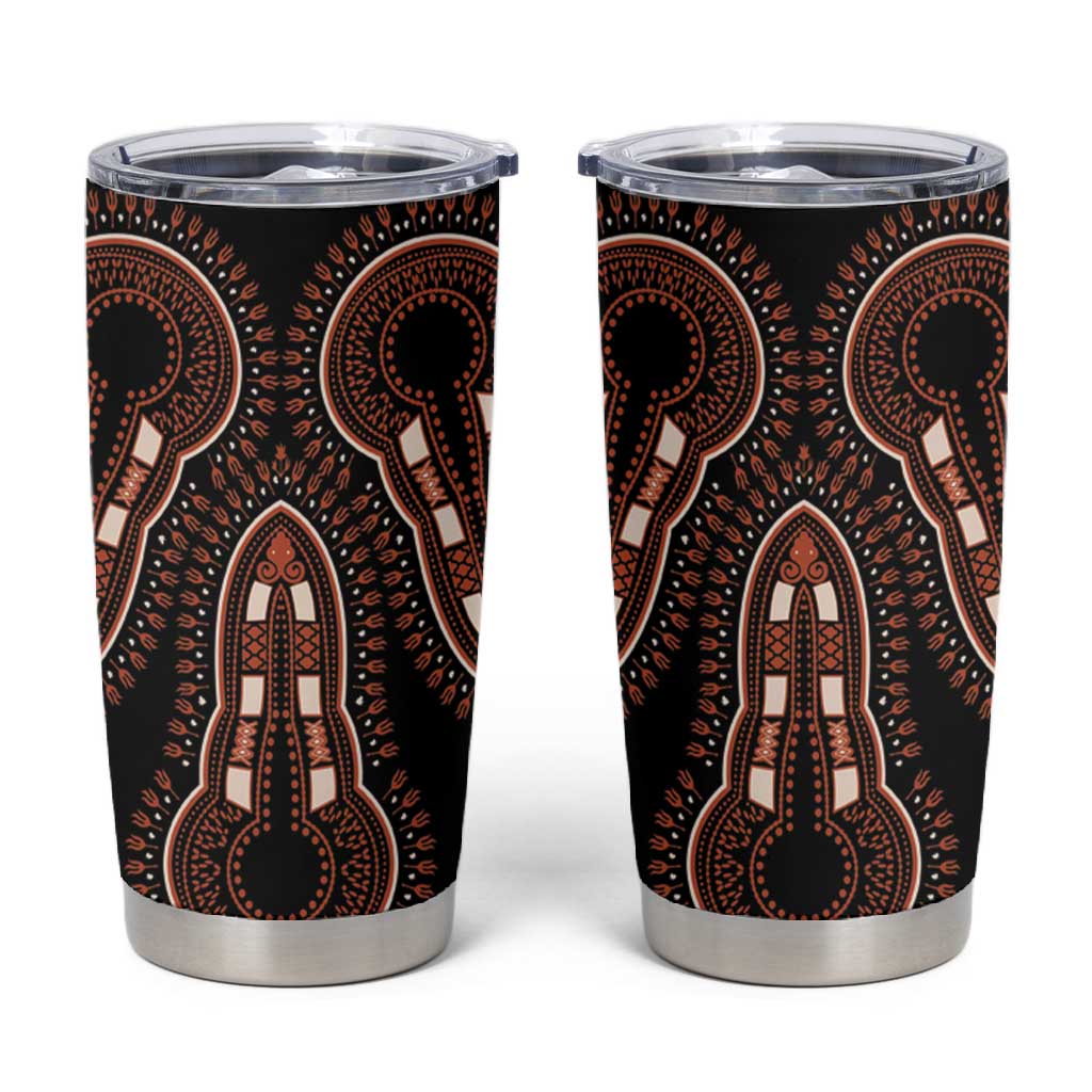 African Dashiki Tumbler Cup Afro Vintage Pattern LT01