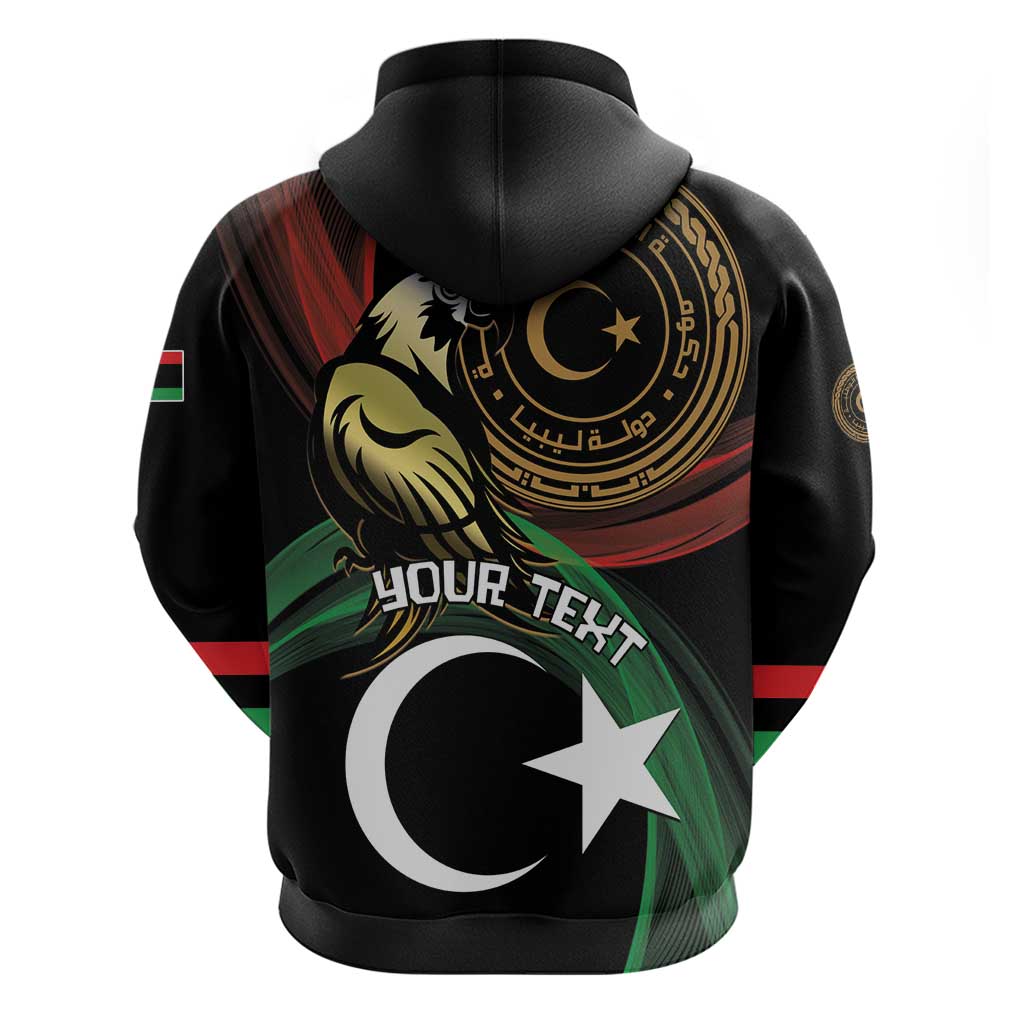 Personalized Libya Hoodie White Star And Crescent LT01
