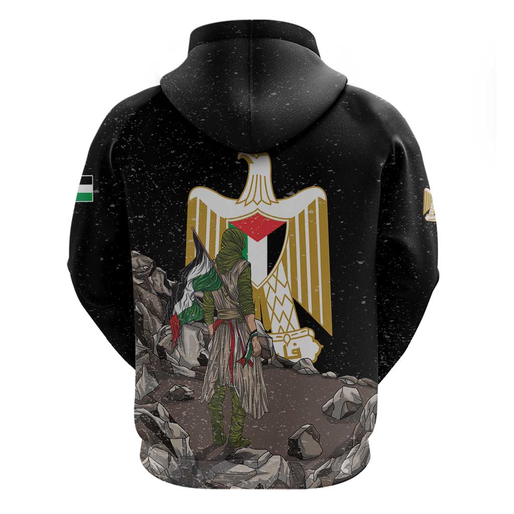 Free Palestine Hoodie Eagle of Saladin LT01
