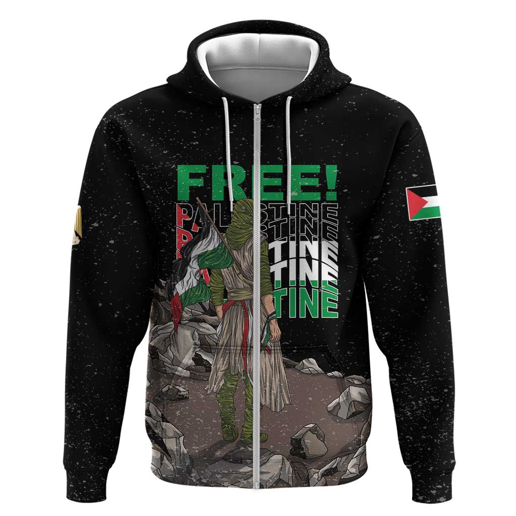 Free Palestine Hoodie Eagle of Saladin LT01