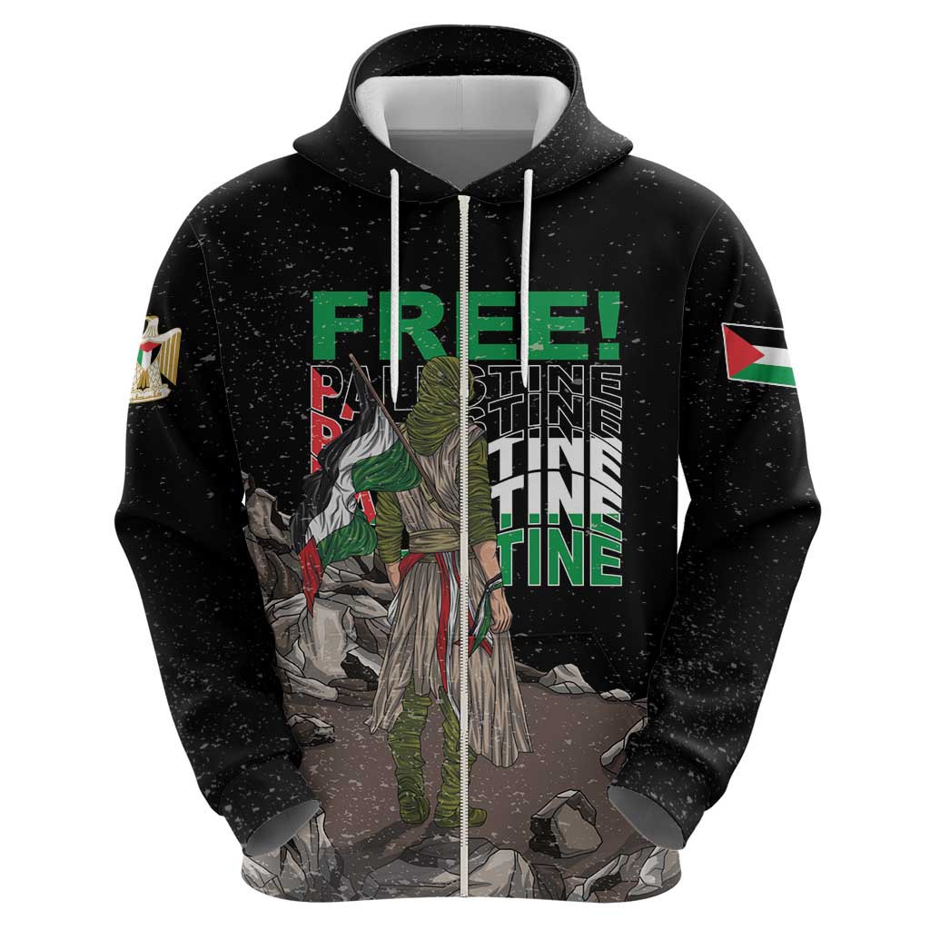 Free Palestine Hoodie Eagle of Saladin LT01