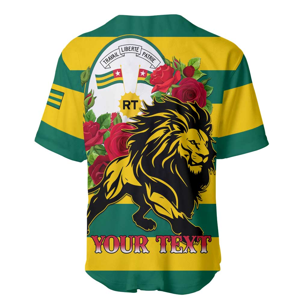 Togo Independence Day Baseball Jersey Lion With Rosa Flag Style LT01