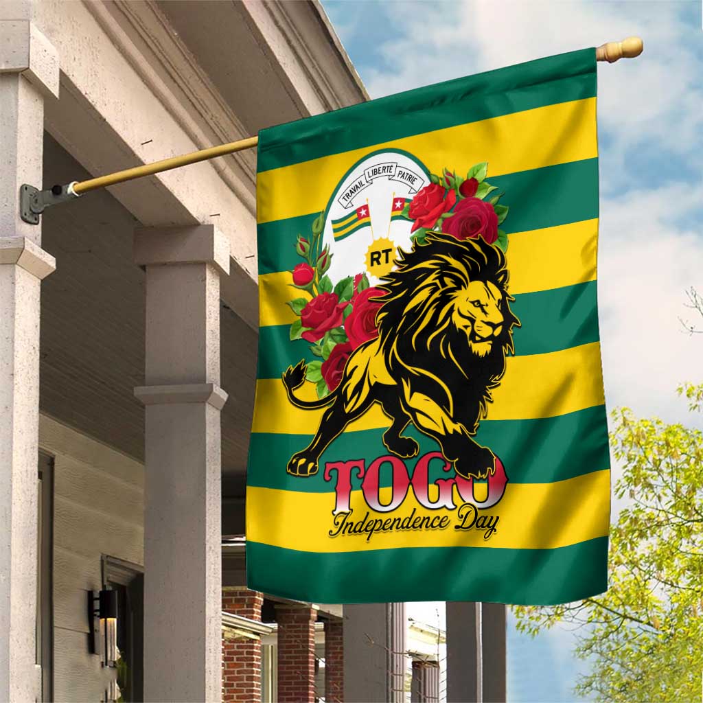 Togo Independence Day Garden Flag Lion With Rosa Flag Style LT01